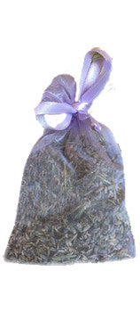 Lavender Sachet in Silk Drawstring Bag - Organic farming techniques