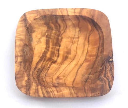 Olive Wood Dipping Bowl Square 3