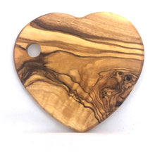 Olive Wood Heart Coaster/Decoration 4"
