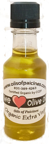 Oils of Paicines Organic Extra Virgin Olive Oil 50 ml bottles for wedding and party favors