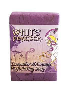 White Peacock Bar Soap, Lavender/Orange - 5 oz